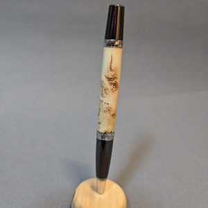Stylo bille en racine de pomier
